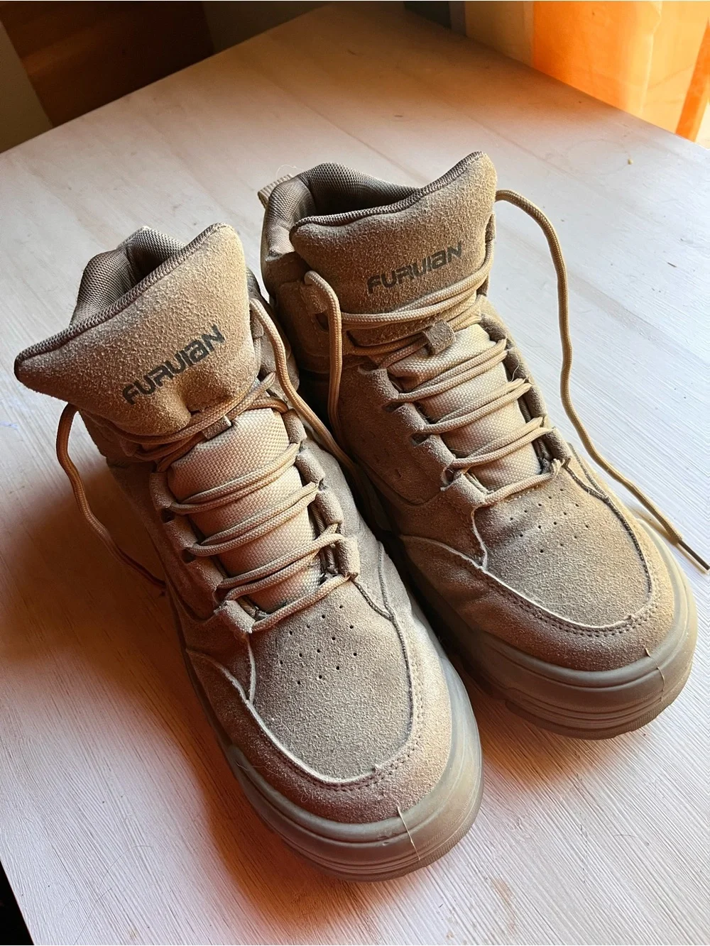 Men's Tan work boots